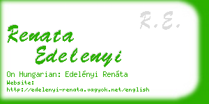 renata edelenyi business card