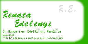 renata edelenyi business card